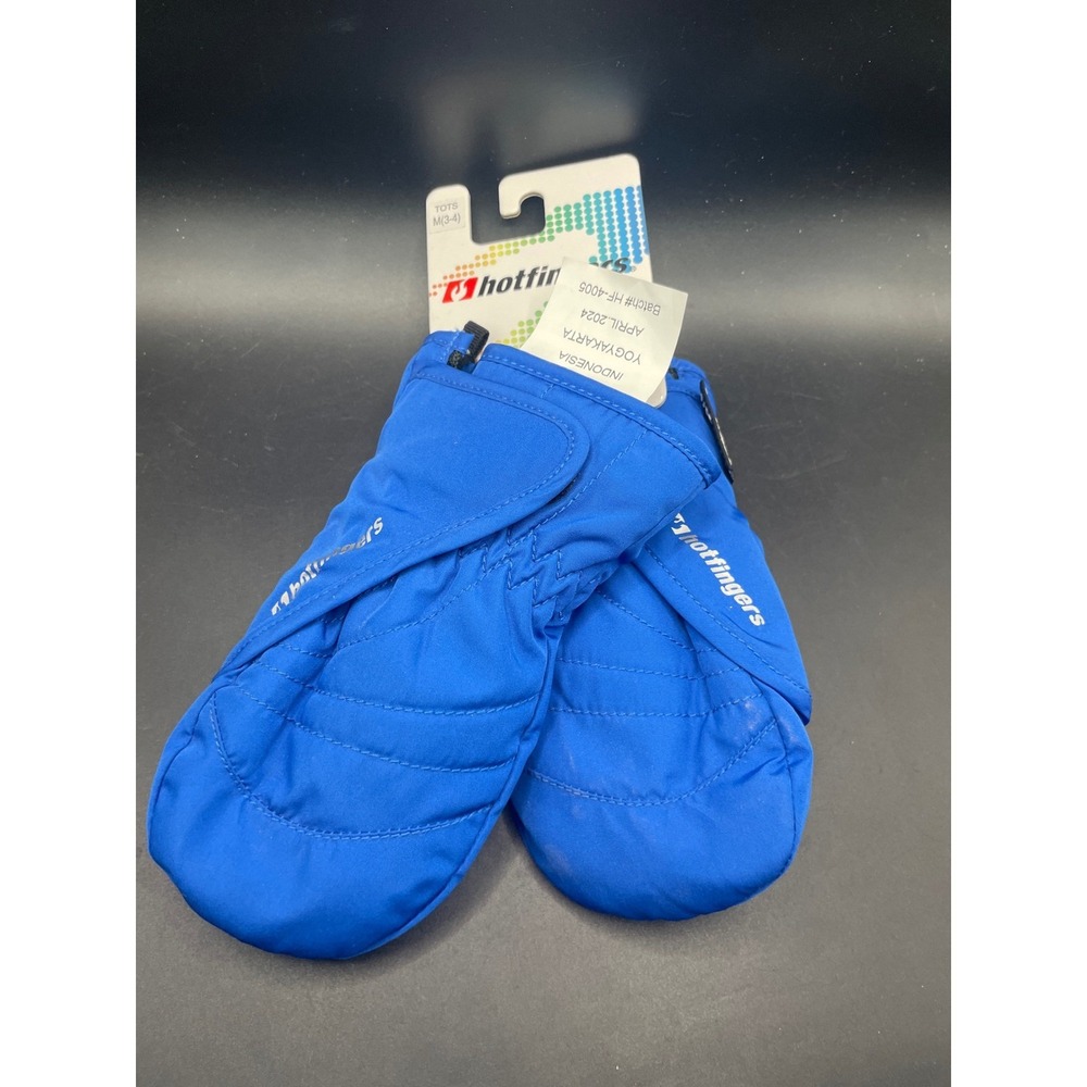 Hotfingers Tots Rip-Stop Mittens Royal Blue Kids Size M 3-4 KC206T New
